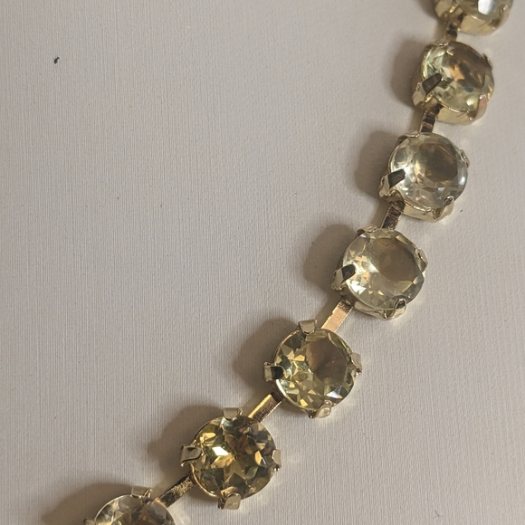 57.75 Total Carats Genuine Citrine Lemon Necklace & Earrings in 14k Gold Plated - Picture 5 of 8